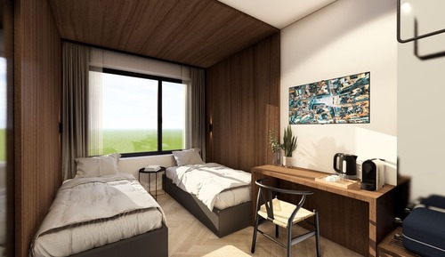 Standard Twin Room, Courtyard View