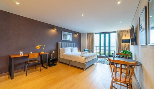 Apartamento, 1 cama de matrimonio con sofá cama, balcón, vistas a la ciudad (La Primera 416)