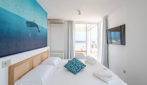 Habitación superior, vistas al mar, en una planta alta