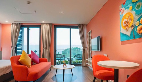 Apartamento estándar, balcón, vistas a la playa
