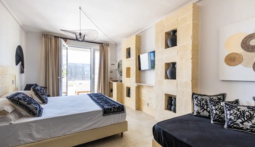 Habitación Deluxe con 1 cama doble o 2 individuales, patio, vistas al jardín