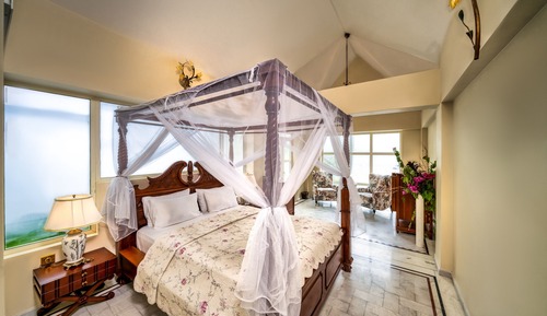Habitación, 1 cama de matrimonio grande, vistas al jardín
