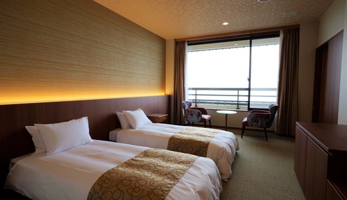 Habitación estándar con 2 camas individuales, no fumadores, vistas al mar