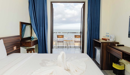 Habitación Deluxe doble, balcón, vistas al mar