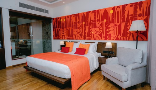 Habitación Deluxe doble, balcón, vistas al jardín