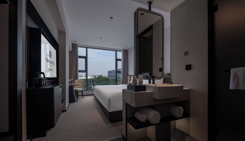 Habitación individual superior, Servicio de limpieza, vistas a la ciudad