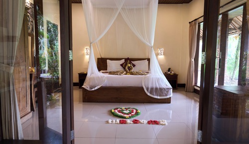 Habitación Deluxe doble, 1 cama de matrimonio grande, balcón, vistas al jardín