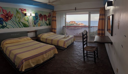 Habitación básica, balcón, vistas a la bahía