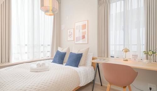 Apartamento, 1 cama doble con sofá cama, cocina, vistas a la ciudad (501)