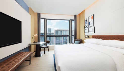 Habitación, 1 cama de matrimonio grande, no fumadores, vistas a la ciudad