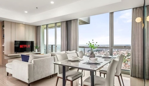Apartamento Deluxe, 3 habitaciones, balcón, vistas a la ciudad