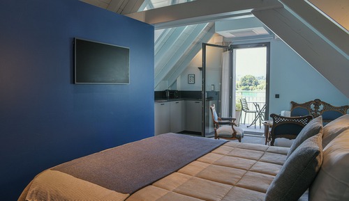 Habitación doble, balcón, vistas al lago