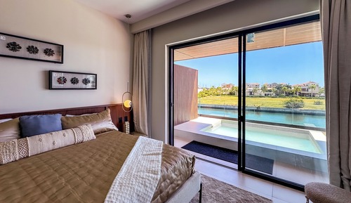 Apartamento Deluxe, 2 habitaciones, piscina privada, vistas al puerto deportivo