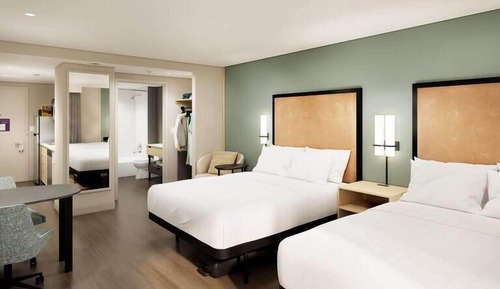 Suite estudio, 2 camas de matrimonio