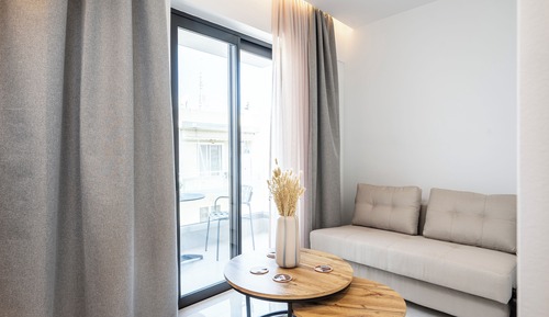 Apartamento junior, balcón, vistas al jardín