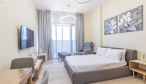 Apartamento, balcón, vistas a la ciudad
