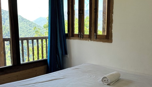 Habitación Deluxe con 1 cama doble o 2 individuales, 1 cama doble, vistas a la montaña