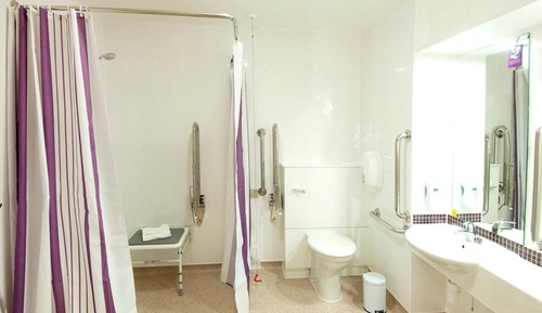 Habitación estándar doble, ducha adaptada