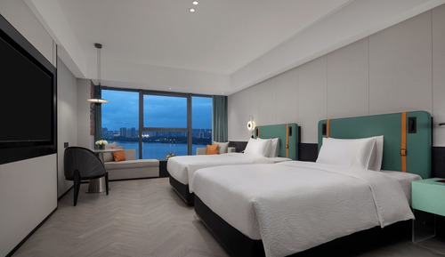 Habitación estándar con 2 camas individuales, vistas a la ciudad