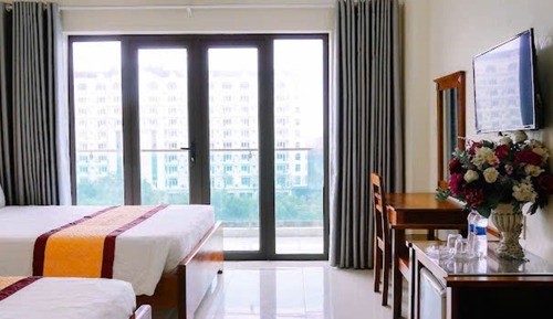 Deluxe Double Room, 2 Queen Beds, Sea View