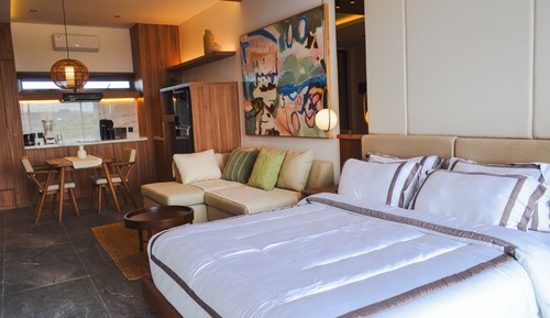 Estudio Confort, 1 cama de matrimonio grande, cocina