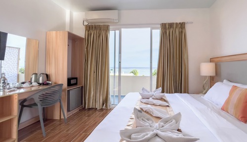 Habitación Deluxe doble, balcón, vistas al mar