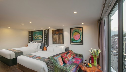 Deluxe Quadruple Room, Balcony