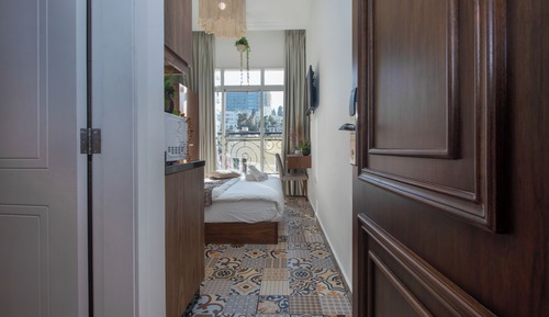 Estudio, 1 cama doble, vistas a la ciudad
