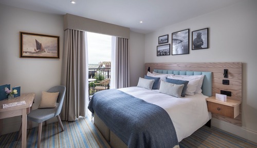 Habitación Deluxe doble, 1 cama de matrimonio grande, balcón, vistas al mar