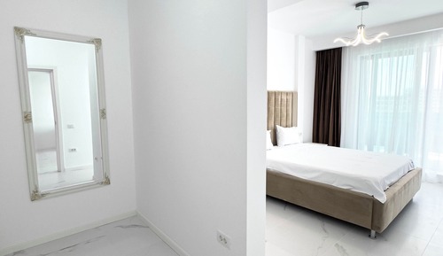 Apartamento, balcón, vistas parciales al mar