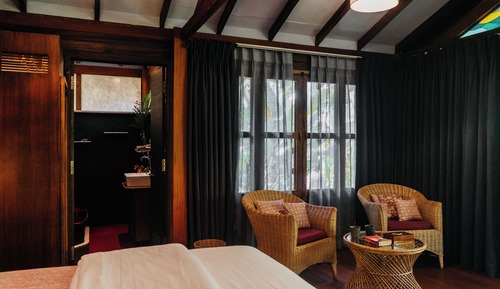 Casa de campo junior, 1 cama de matrimonio, en la zona del jardín