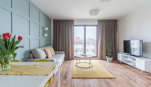 Apartamento familiar, 1 habitación, balcón, en la zona del patio