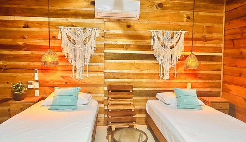 Superior Cabin, 2 Twin Beds, Air conditioning, Courtyard View