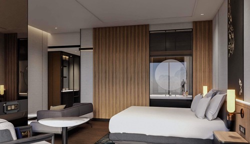 Habitación ejecutiva, 1 cama de matrimonio grande, vistas a la ciudad