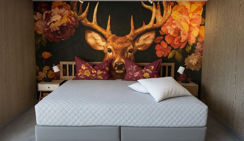 Habitación clásica con 1 cama doble o 2 individuales, balcón, vistas a la montaña