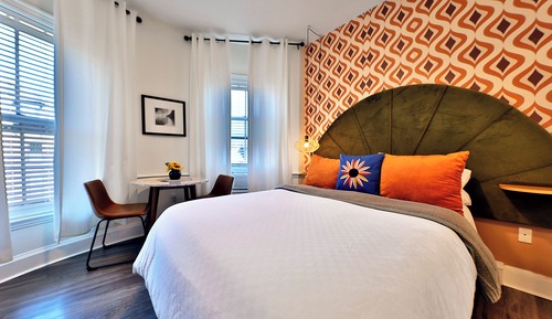 Estudio, 1 cama de matrimonio, baño privado