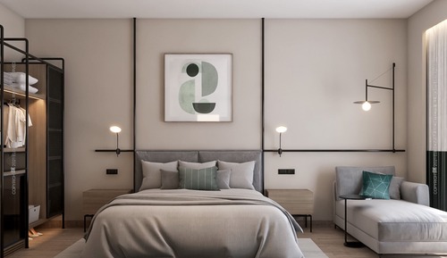 Habitación con 1 cama doble o 2 individuales, vistas a la montaña