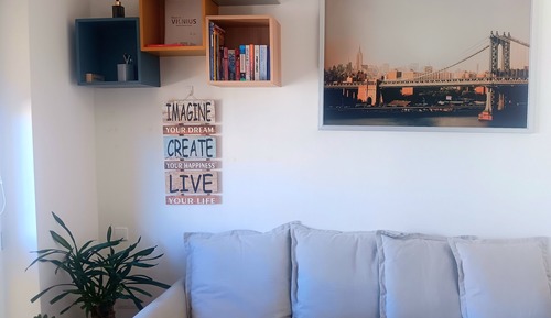 Estudio, 1 habitación, balcón, vistas al jardín
