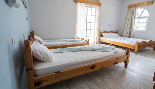 Habitación cuádruple, vistas al mar