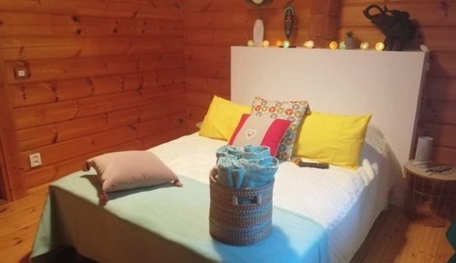 Habitación, patio, vistas al jardín