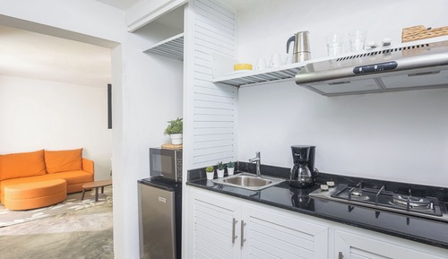 Suite estudio, vistas al jardín, junto a la playa