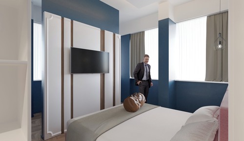 Habitación junior con 1 cama doble o 2 individuales, vistas a la ciudad
