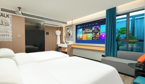 Habitación estándar con 2 camas individuales, varias camas
