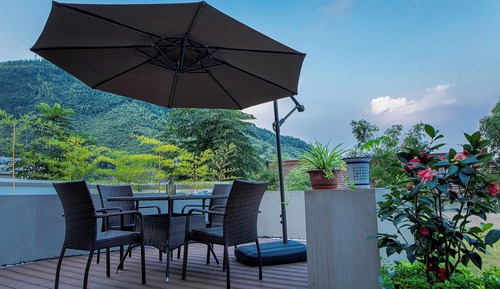 Villa, patio, vistas al jardín