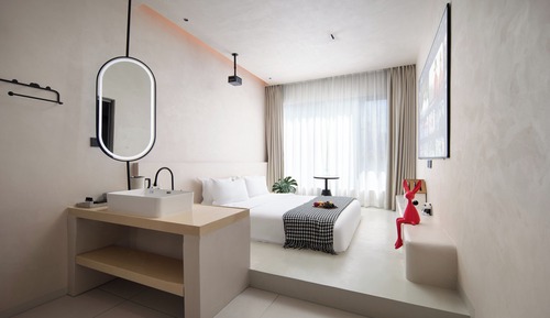 Habitación básica doble, vistas al patio