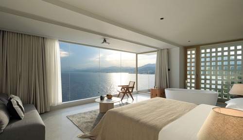 Habitación estándar doble, balcón, vistas al mar