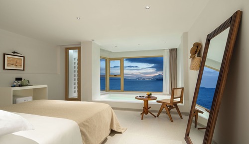 Habitación Confort doble, balcón, vistas al mar