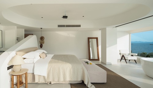 Habitación panorámica doble, balcón, vistas al mar