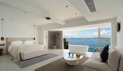 Habitación Elite doble, balcón, vistas al mar