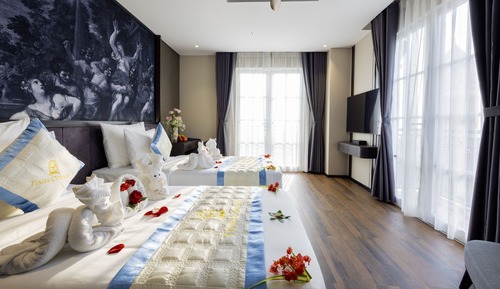 Habitación Premium con 1 cama doble o 2 individuales, vistas al mar